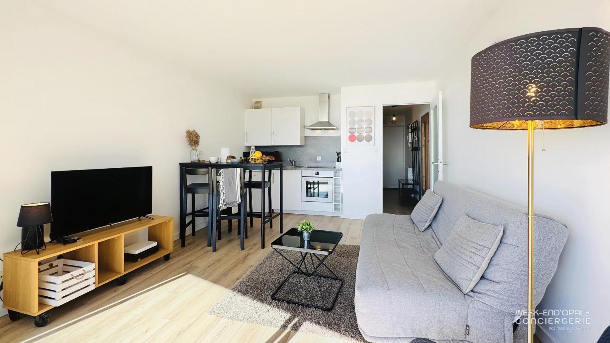 Appartement Vue Mer Au Pied De La Plage De Merlimont-Plage Exteriér fotografie